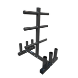 Olympic Weight Tree Bar Rack Holder Storage - Top-Down View