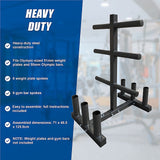 Olympic Weight Tree Bar Rack Holder Storage - Extra Image