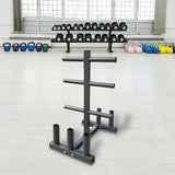 Olympic Weight Tree Bar Rack Holder Storage - 45-Degree Angle