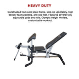 FID Flat Incline Decline Bench Press w/ Leg Extension - Extra Image