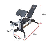 FID Flat Incline Decline Bench Press w/ Leg Extension - Extra Image