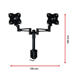 Two-Screen 10-25" Desk Monitor TV Plasma LED LCD Work Mount