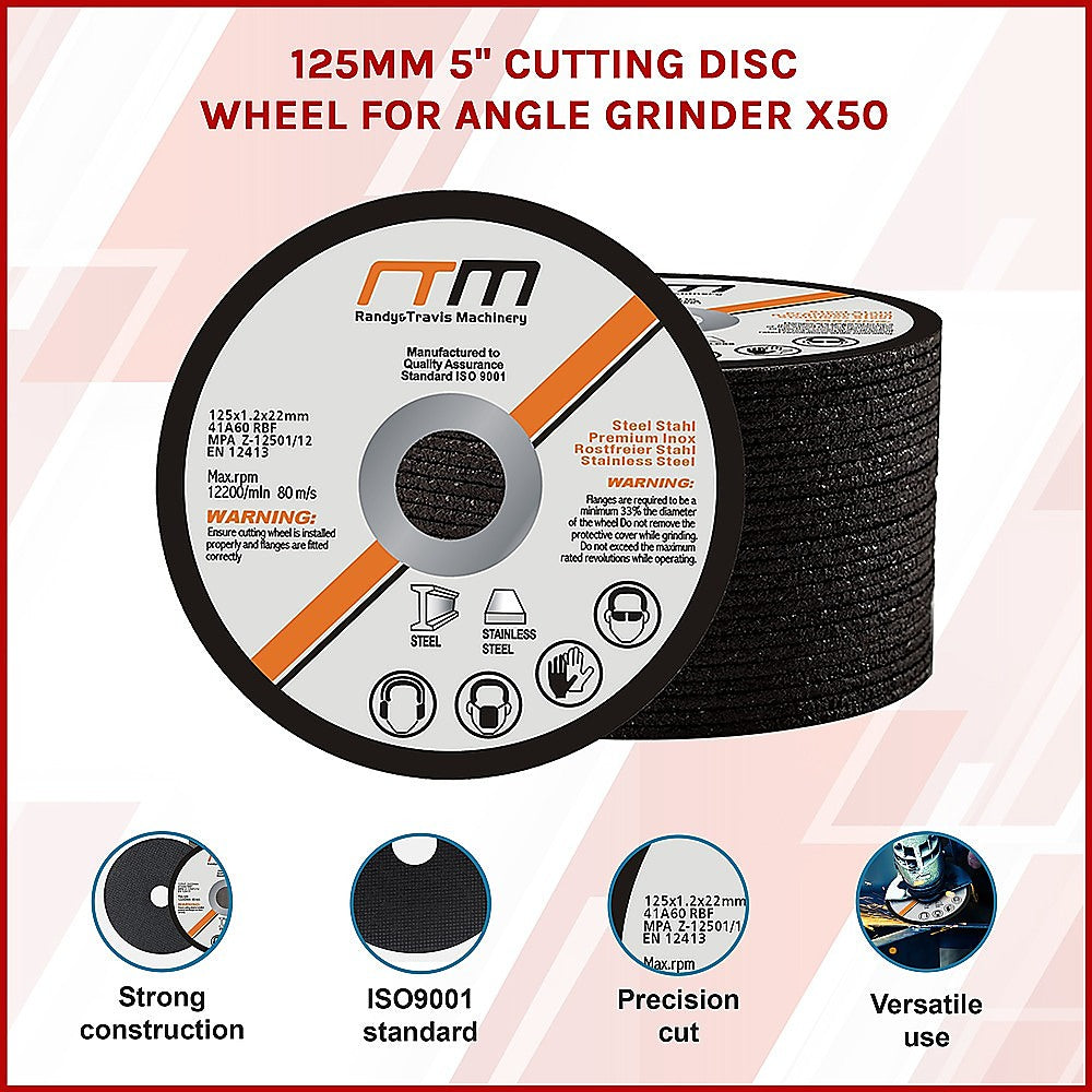 125mm 5" Cutting Disc Wheel for Angle Grinder x50