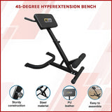 45-Degree Hyperextension Bench - Side View