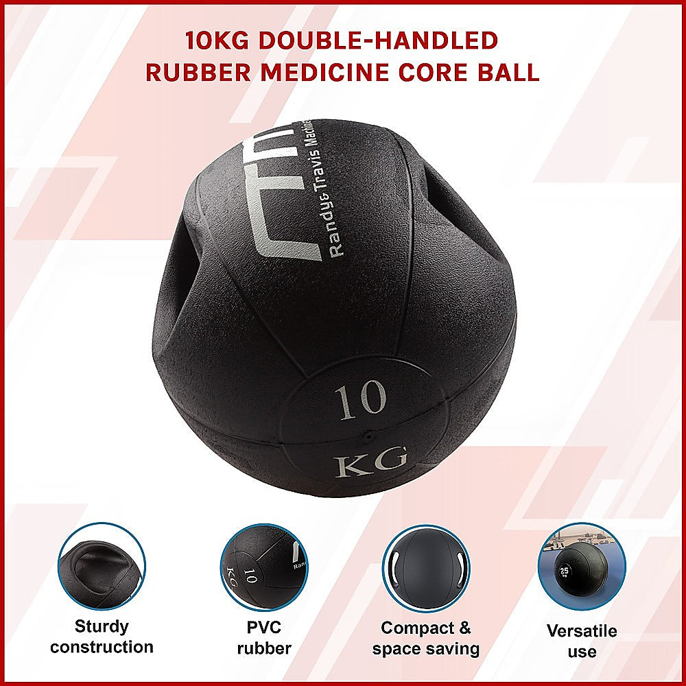 10kg Double-Handled Rubber Medicine Core Ball