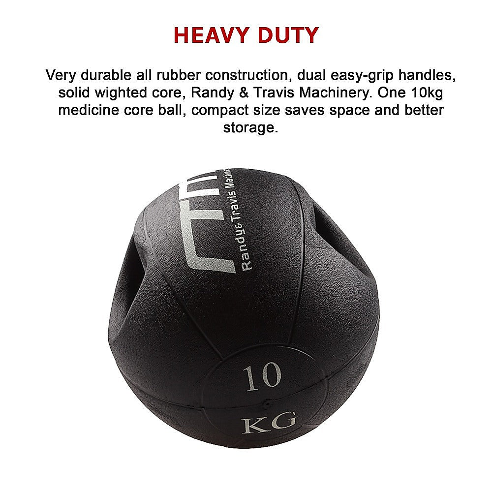 10kg Double-Handled Rubber Medicine Core Ball