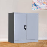 Two-Door Shelf Office Gym Filing Storage Locker Cabinet Safe