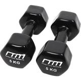 5kg Dumbbells Pair PVC Hand Weights Rubber Coated