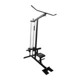 Lat PullDown Low Row Fitness Machine - Close-Up Angle