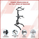 Power Tower Chin Up Dip Pull Push Up Machine - Top-Down View