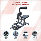 Ab Back Crunch Abdominal Machine - Side View