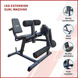 Leg Extension Curl Machine - Side View