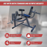 Leg Extension Curl Machine - Rear View