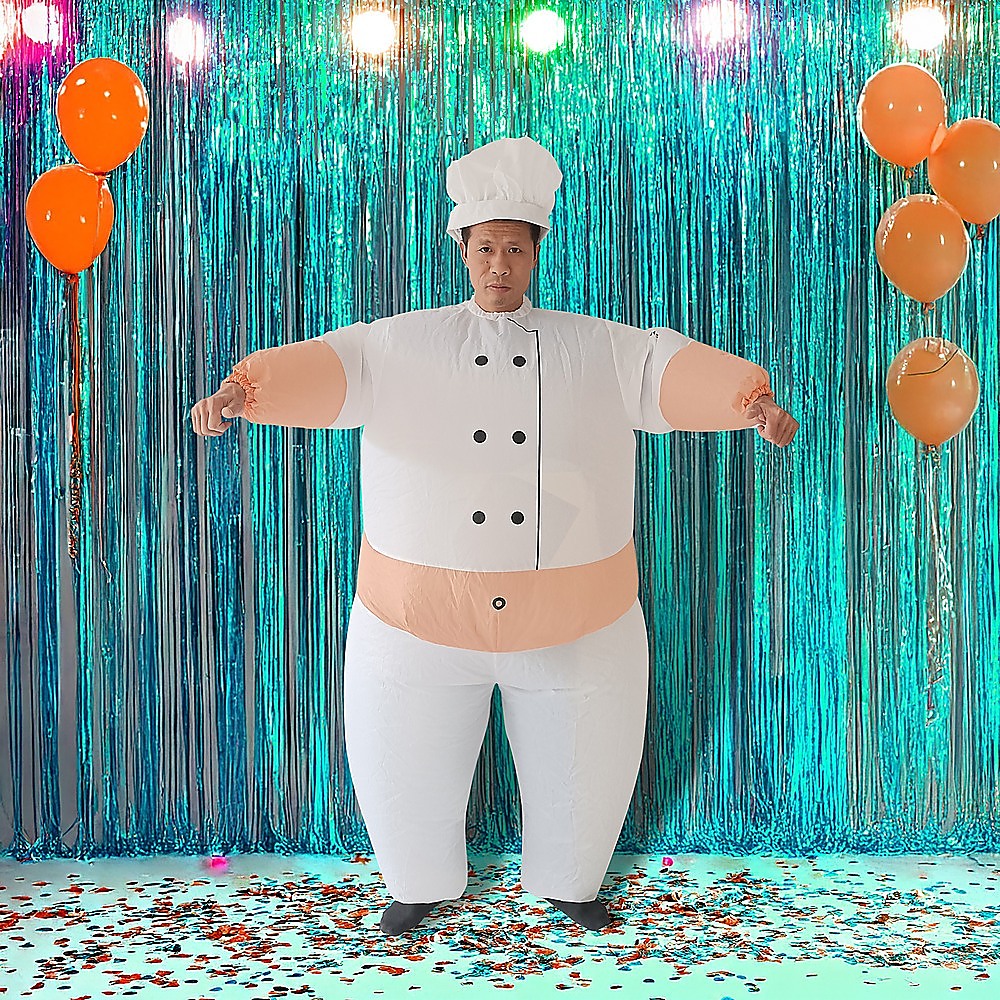 CHEF Fancy Dress Inflatable Suit -Fan Operated Costume