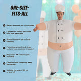 CHEF Fancy Dress Inflatable Suit -Fan Operated Costume - Extra Image