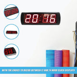 Digital Timer Interval Fitness Clock - Close-Up Angle