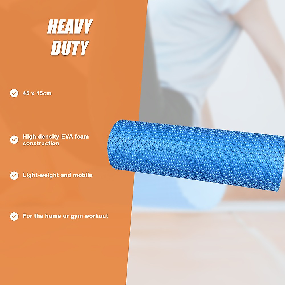 45 x 15cm Physio Yoga Pilates Foam Roller