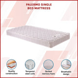 PALERMO Single Bed Mattress - Side View