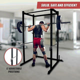 Power Rack Squat Deadlift HD Lift Cage - Rear View