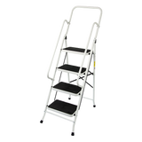 Foldable Non Slip 4 Step Steel Ladder