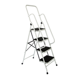 Foldable Non Slip 4 Step Steel Ladder