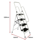 Foldable Non Slip 4 Step Steel Ladder