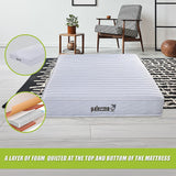 Palermo Contour 20cm Encased Coil Queen Mattress CertiPUR-US Certified Foam