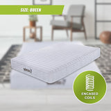 Palermo Contour 20cm Encased Coil Queen Mattress CertiPUR-US Certified Foam