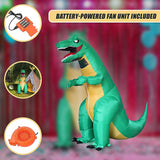 Dinosaur T-Rex Fancy Dress Fan Inflatable Costume Tyrannosaurus Suit - Extra Image