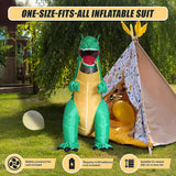 Dinosaur T-Rex Fancy Dress Fan Inflatable Costume Tyrannosaurus Suit - Extra Image