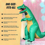 Dinosaur T-Rex Fancy Dress Fan Inflatable Costume Tyrannosaurus Suit - Extra Image