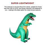 Dinosaur T-Rex Fancy Dress Fan Inflatable Costume Tyrannosaurus Suit - Extra Image