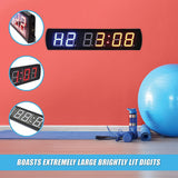 6 Digit Digital Timer Interval Fitness Clock - Low Angle