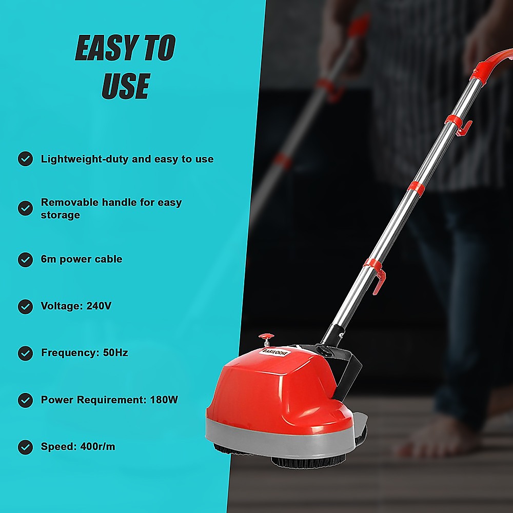 Electric Floor Polisher Timber Hard Tile Waxer Cleaner Buffer