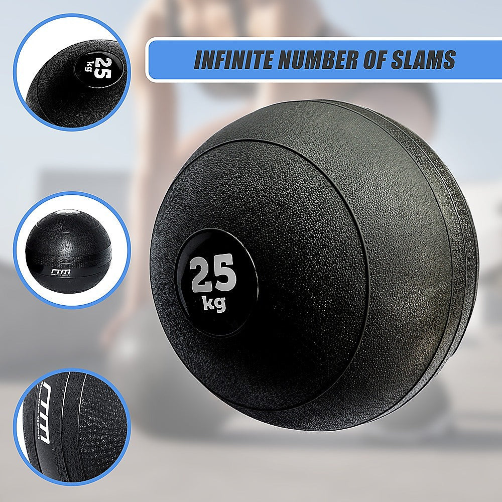 25kg Slam Ball No Bounce Crossfit Fitness MMA Boxing BootCamp