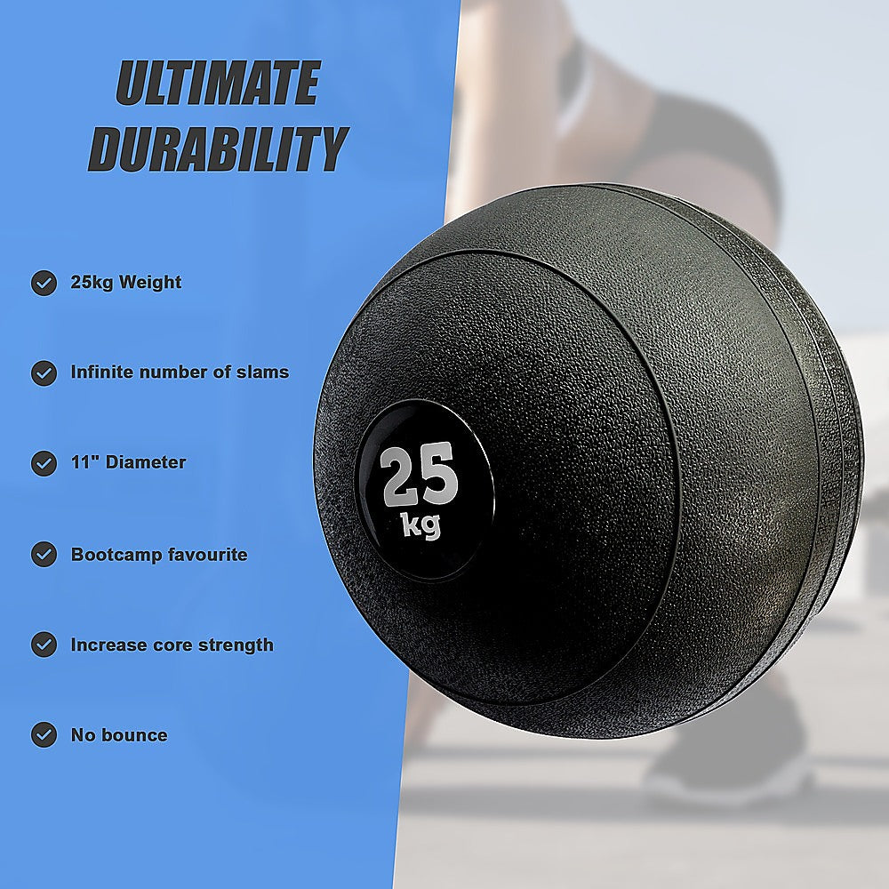 25kg Slam Ball No Bounce Crossfit Fitness MMA Boxing BootCamp