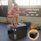 3 IN 1 Foam Plyo Games Plyometric Jump Box - Low Angle