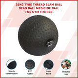 25kg Tyre Thread Slam Ball Dead Ball Medicine Ball for Gym Fitness