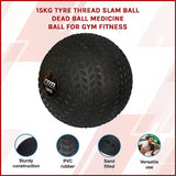 15kg Tyre Thread Slam Ball Dead Ball Medicine Ball for Gym Fitness