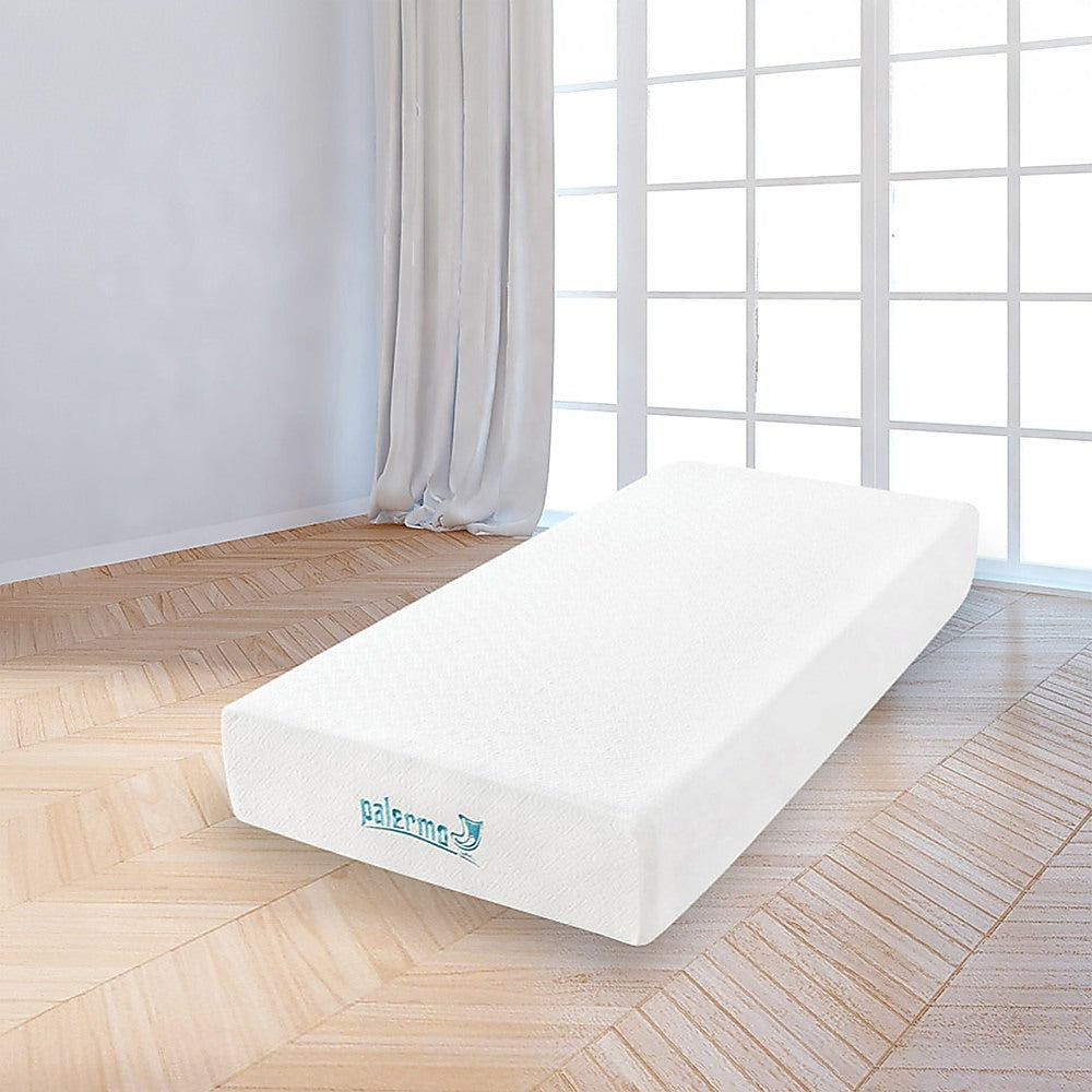 Palermo Single 25cm Gel Memory Foam Mattress - Dual-Layered - CertiPUR-US Certified