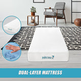 Palermo Single 25cm Gel Memory Foam Mattress - Dual-Layered - CertiPUR-US Certified