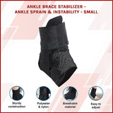 Ankle Brace Stabilizer - Ankle sprain & instability - SMALL