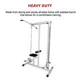 Home Fitness Multi Gym Lat Pull Down Workout Machine Bench Exercise - Extra Image