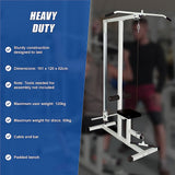 Home Fitness Multi Gym Lat Pull Down Workout Machine Bench Exercise - Extra Image