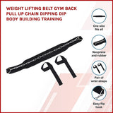 Weight Lifting Belt Gym Back Pull Up Chain Dipping Dip Body Building Training