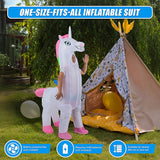 Giant Unicorn Fancy Dress Fan Inflatable Costume Suit - Extra Image