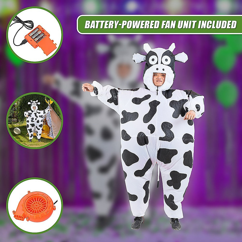 Cow Fancy Dress Fan Inflatable Costume Suit