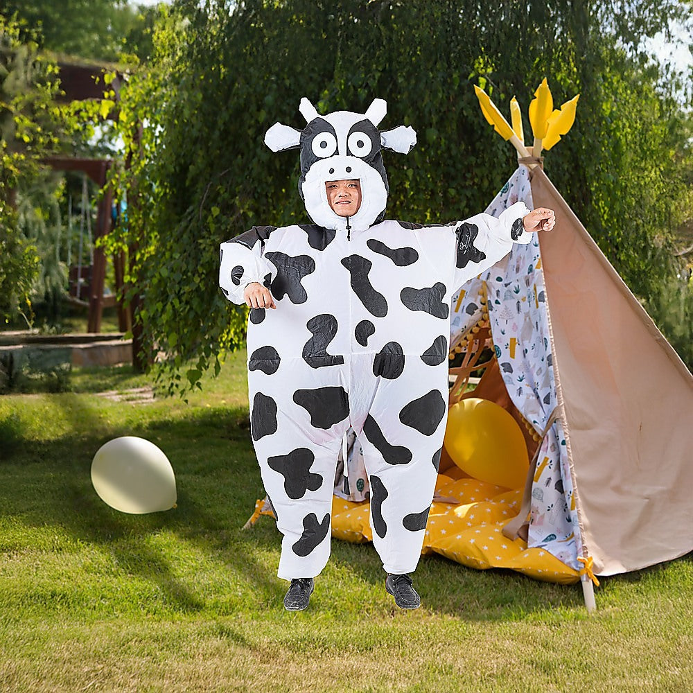 Cow Fancy Dress Fan Inflatable Costume Suit