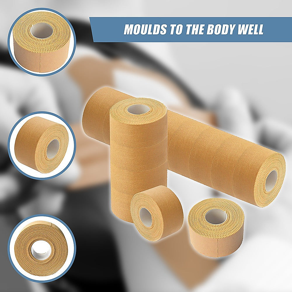 Premium Rigid Sports Strapping Tape - 16 Rolls x 38mm x 13.7m