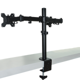 Dual LCD Monitor Desk Mount Stand Adjustable Fits 2 Screens Up To 27"